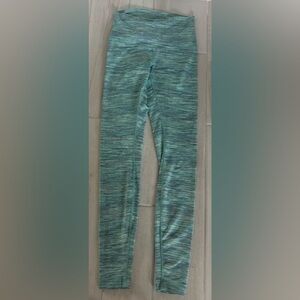 Lululemon Athletica Teal and Navy Heather Leggings